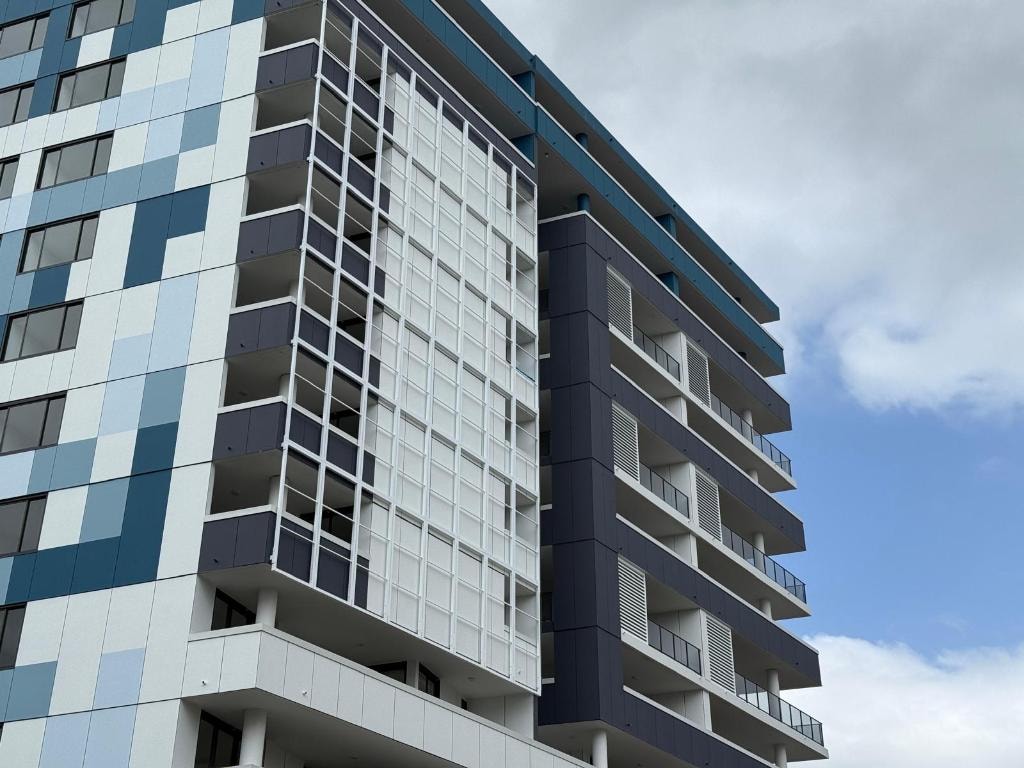 The Crescent Fairfield — façade cladding detail