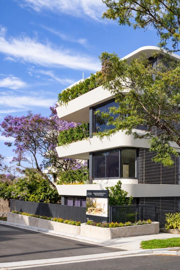 ENSO Neutral Bay — wide street view with corner aspect