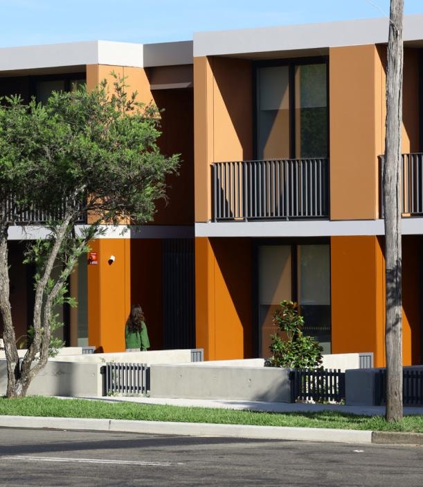 Kerrs Court — street frontage with pedestrian