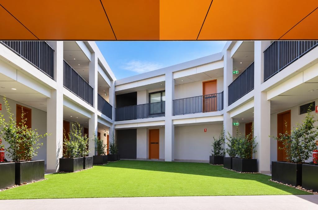 Kerrs Court — internal courtyard with lawn
