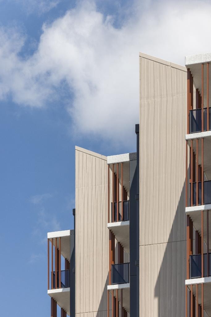 Newbridge Lidcombe — façade detail upper floors