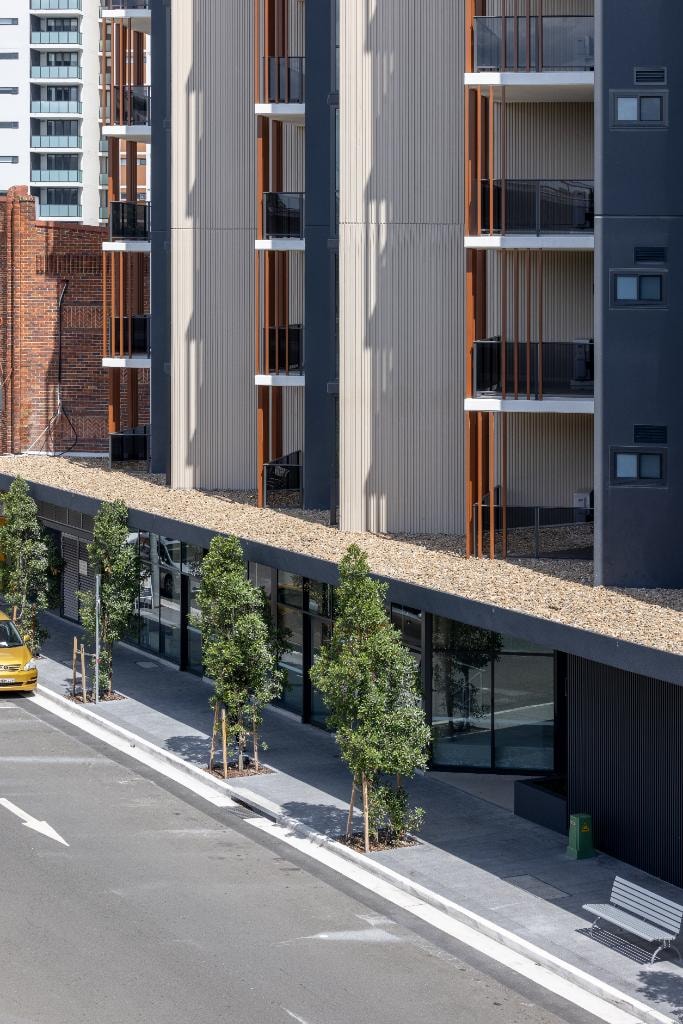 Newbridge Lidcombe — street-level retail frontage