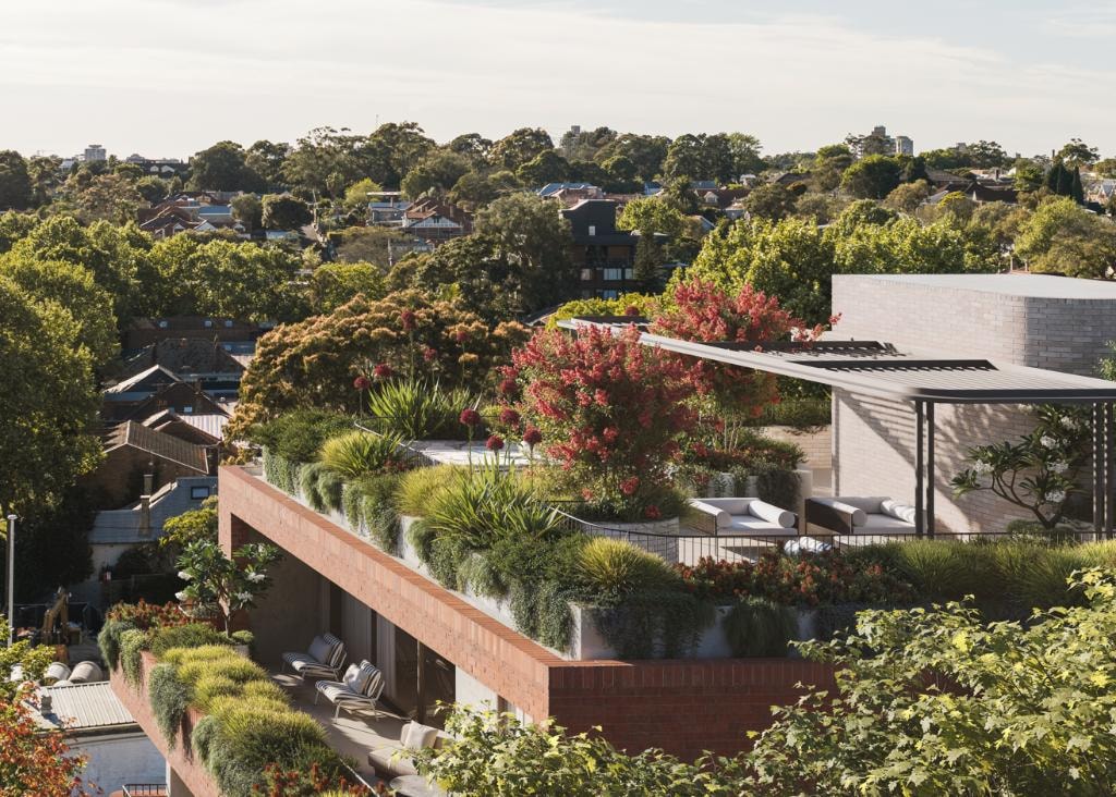 Norwich Crows Nest — rooftop terrace with lush gardens and city views